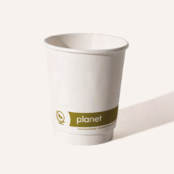 12oz Double wall Planet Aquaous Hot Cup PE/PLA lining free FSC certified virgin paper board (25)