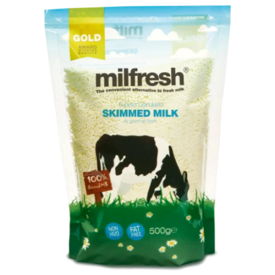 Milfresh Gold 20 x 500g - 1 Free Pack* - Superior Granulated Skimmed Milk Milfresh Gold 20 x 500g - 1 Free Pack* - Superior Granulated Skimmed Milk