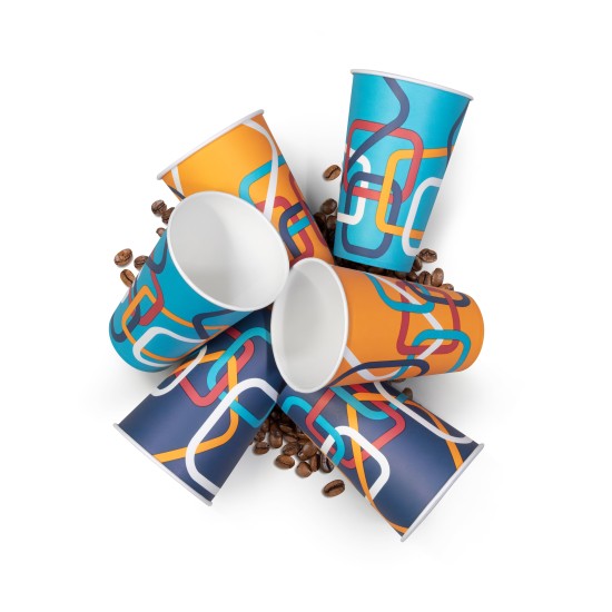Disposable Paper Cup Benders Amalfi Paper vending cups PEFC 9oz / 256ml (50) Disposable Paper Cup Benders Amalfi Paper vending cups PEFC 9oz / 256ml (50)