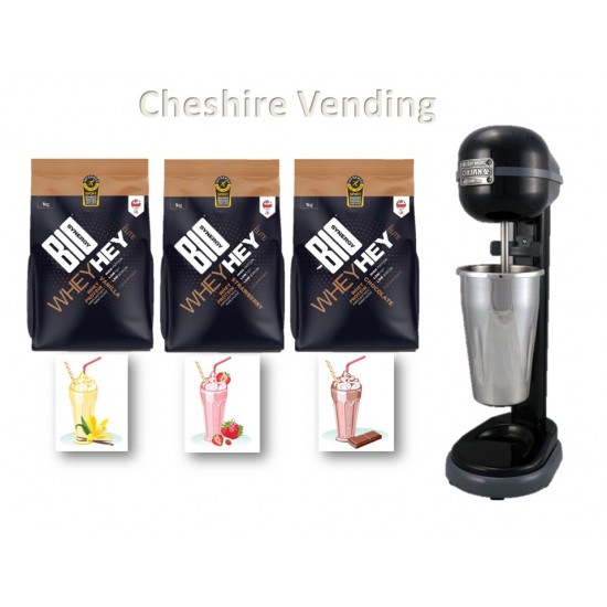 Whey Hey starter kit 3 flavours and mixer 15% discount on buying bundled Whey Hey starter kit 3 flavours and mixer 15% discount on buying bundled