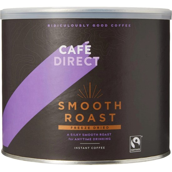 Cafe Direct Fairtrade Freeze Dried Instant Coffee (500g tin) Cafe Direct Fairtrade Freeze Dried Instant Coffee (500g tin)