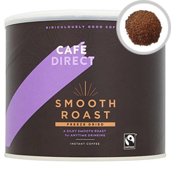 Cafe Direct Fairtrade Freeze Dried Instant Coffee (500g tin) Cafe Direct Fairtrade Freeze Dried Instant Coffee (500g tin)