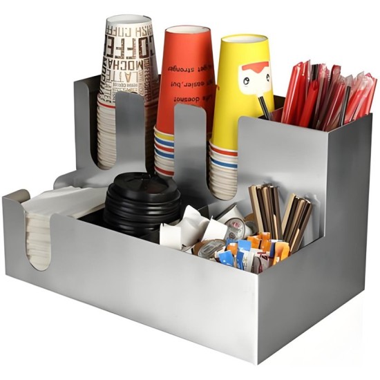 Cup Holder / Dispenser (Stainless Steel) - 3 Stacks Cup Holder / Dispenser (Stainless Steel) - 3 Stacks