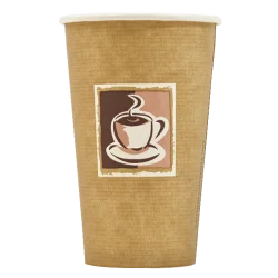 Paper cup Caffe 8oz / 9oz Paper single wall paper takeaway cups (50)