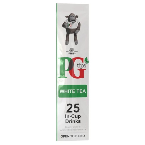 InCup Drinks Sleeves for Vending Machines - 73mm - PG Tips - White Tea (12 x 25) InCup Drinks Sleeves for Vending Machines - 73mm - PG Tips - White Tea (12 x 25)