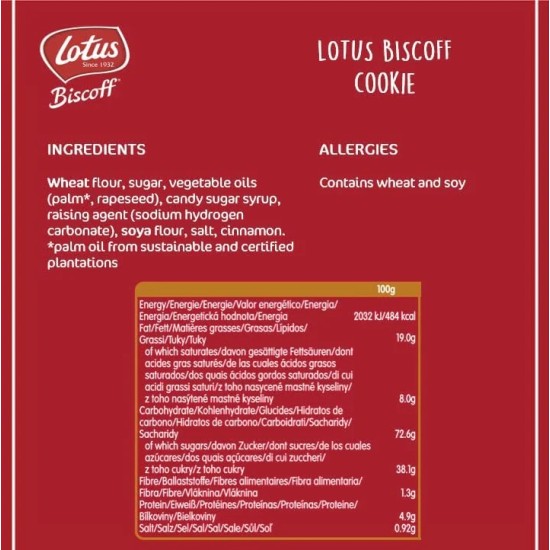 Lotus Biscoff Caramelised Biscuits - Wrapped (6 x 50) Lotus Biscoff Caramelised Biscuits - Wrapped (6 x 50)