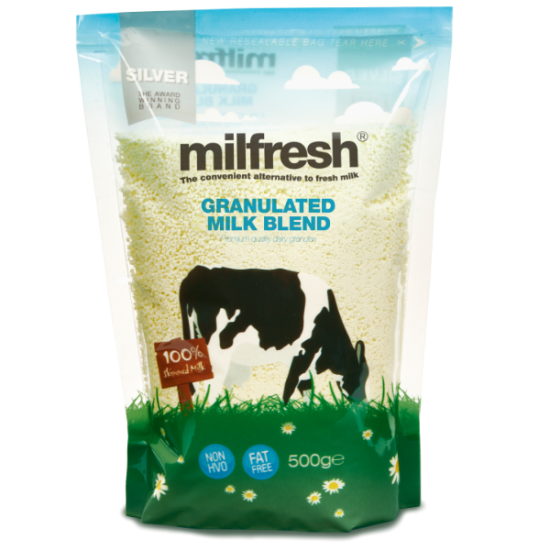 Milfresh Silver 10 x 500g - Granulated milk blend for vending machines Milfresh Silver 10 x 500g - Granulated milk blend for vending machines