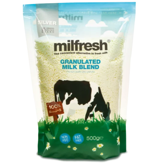 Milfresh Silver 300 x 500g (Half Pallet) - 10 Free Packs* - Granulated Milk Blend