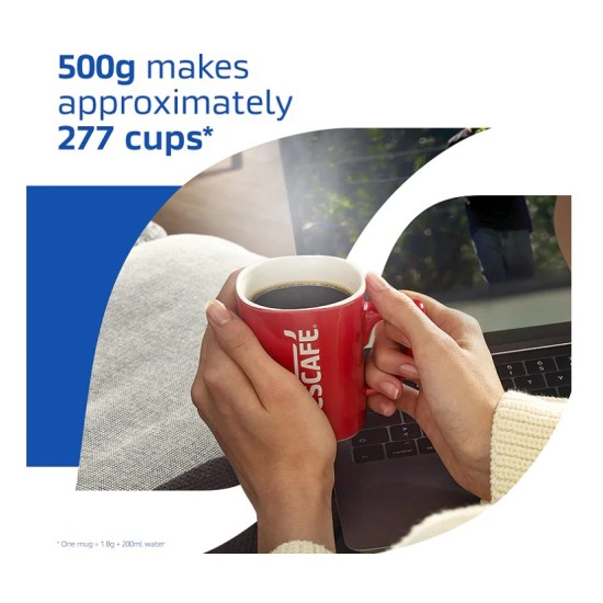 Nescafe Decaf Instant Coffee Granules (500g tin) - 277 Cups Nescafe Decaf Instant Coffee Granules (500g tin) - 277 Cups