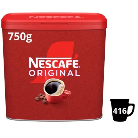 Nescafe Original Instant Coffee Granules (750g tin) - 416 Cups Nescafe Original Instant Coffee Granules (750g tin) - 416 Cups