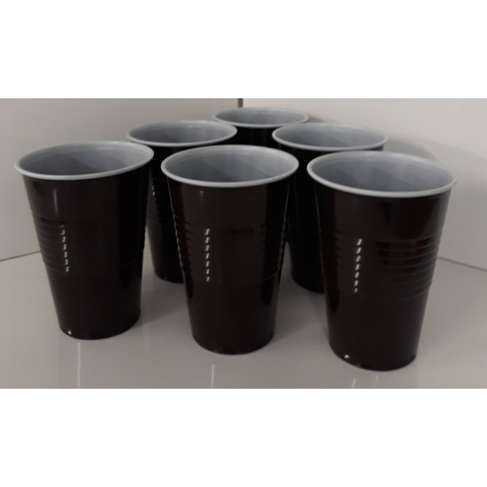 Plastic cup Vending brown/white 9oz cups plastic (2000) Plastic cup Vending brown/white 9oz cups plastic (2000)