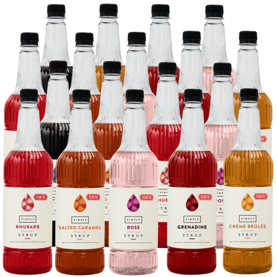 Coffee Syrups - IBC Simply Sugar Free Mixed Case (18 x 1LTR) - 1 Bottle Free Coffee Syrups - IBC Simply Sugar Free Mixed Case (18 x 1LTR) - 1 Bottle Free