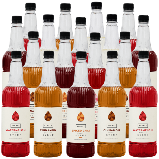Coffee Syrups - IBC Simply Traditional Mixed Case (18 x 1LTR) - 1 Bottle Free Coffee Syrups - IBC Simply Traditional Mixed Case (18 x 1LTR) - 1 Bottle Free