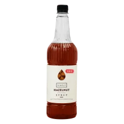 Coffee syrup - IBC Simply Hazelnut Sugar Free Syrup (1LTR) - Vegan, Nut-Free & Halal Certified
