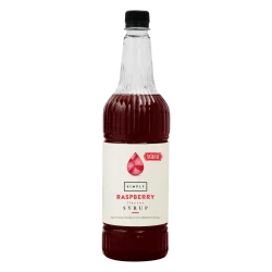 Coffee syrup - IBC Simply Raspberry Sugar Free Syrup (1LTR) - Vegan & Halal Certified