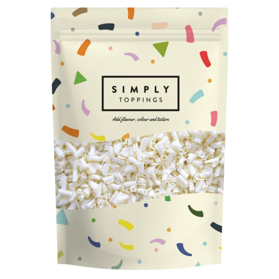 Simply White Chocolate Curls (300g) Simply White Chocolate Curls (300g)