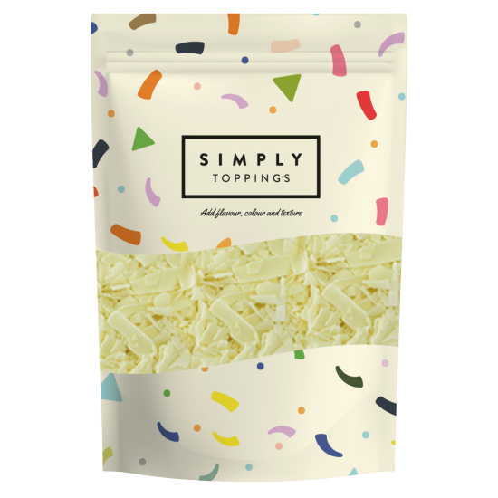Simply White Chocolate Flakes (4 x 300g) Simply White Chocolate Flakes (4 x 300g)