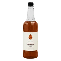 Coffee syrup - IBC Simply Caramel Syrup (1LTR) - Vegan, Nut-Free & Halal Certified