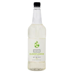 Coffee syrup - IBC Simply Elderflower Syrup (1LTR) - Vegan, Nut-Free & Halal Certified
