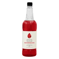 Coffee syrup - IBC Simply Watermelon Syrup (1LTR) - Vegan, Nut-Free & Halal Certified