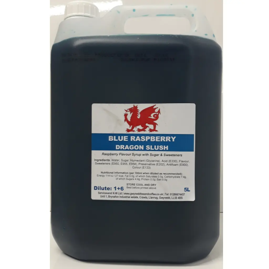Blue Raspberry Slush Syrup (5 litres) - Slush, Slushy, Slushie, Slush Puppy, Slush Puppie Blue Raspberry Slush Syrup (5 litres) - Slush, Slushy, Slushie, Slush Puppy, Slush Puppie