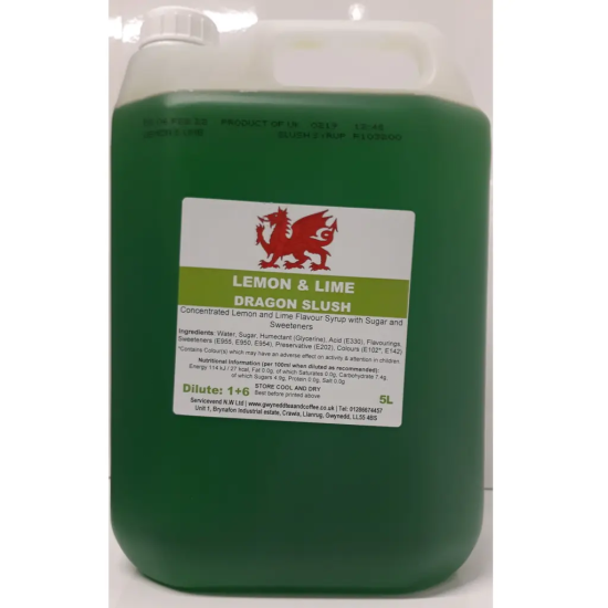 Lemon & Lime Slush Syrup (5 litres) - Slush, Slushy, Slushie, Slush Puppy, Slush Puppie Lemon & Lime Slush Syrup (5 litres) - Slush, Slushy, Slushie, Slush Puppy, Slush Puppie