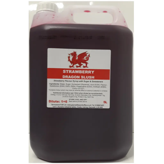 Strawberry Slush Syrup (5 litres) - Slush, Slushy, Slushie, Slush Puppy, Slush Puppie Strawberry Slush Syrup (5 litres) - Slush, Slushy, Slushie, Slush Puppy, Slush Puppie