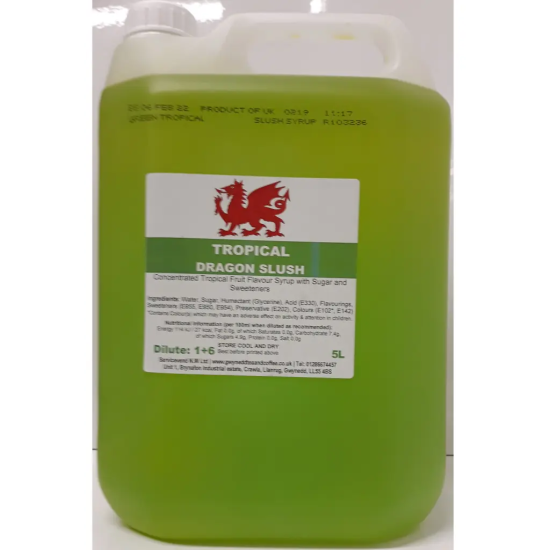 Tropical Slush Syrup (5 litres) - Slush, Slushy, Slushie, Slush Puppy, Slush Puppie Tropical Slush Syrup (5 litres) - Slush, Slushy, Slushie, Slush Puppy, Slush Puppie